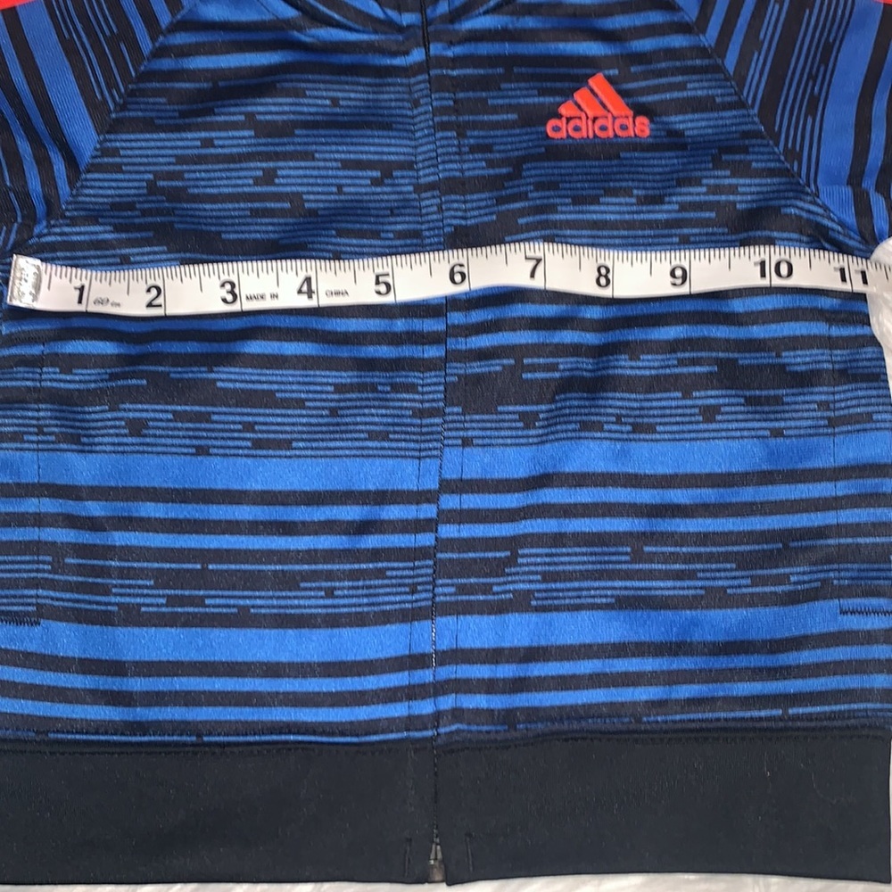 Adidas Training DNA Warm Up Jacket Navy/Black Stripe Pattern Size 12M - Picture 7 of 7
